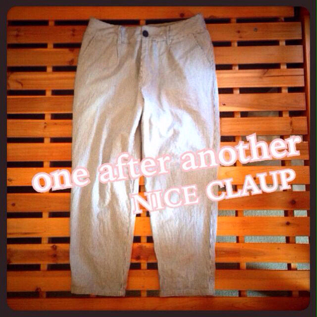 one after another NICE CLAUP(ワンアフターアナザーナイスクラップ)の411✳︎NICE CLAUP レディースのパンツ(カジュアルパンツ)の商品写真