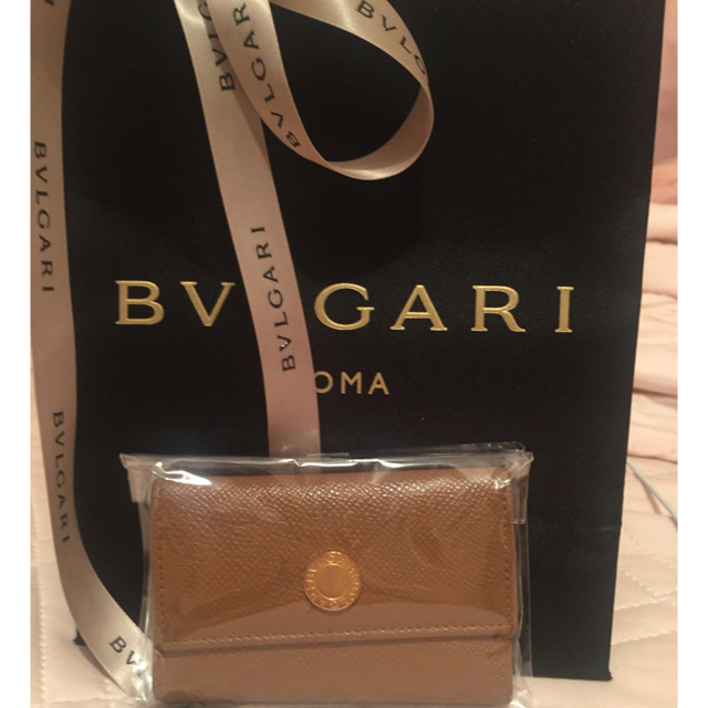 BVLGARI(ブルガリ)のブルガリレザーキーケース 美品 レディースのファッション小物(キーケース)の商品写真