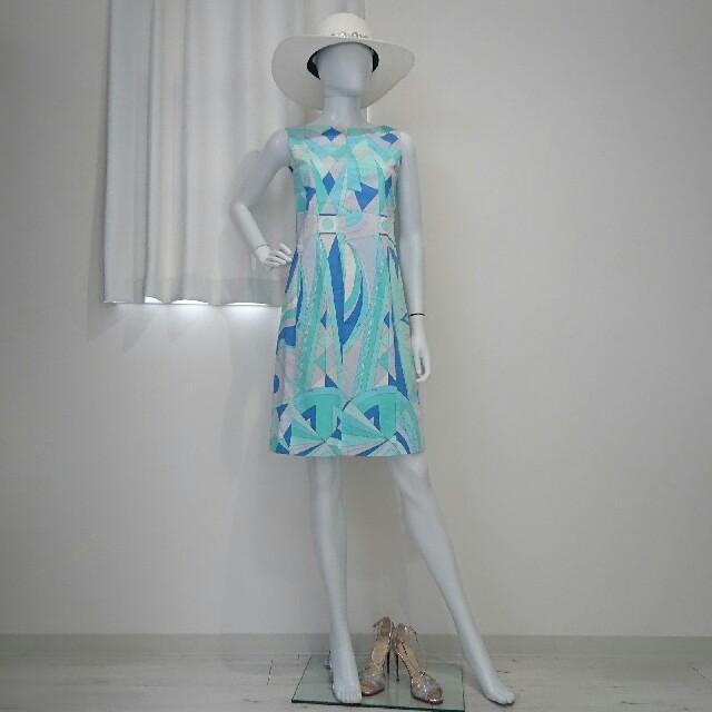 EMILIO PUCCI - EMILIO PUCCI♡総柄コットン ワンピースの通販 a