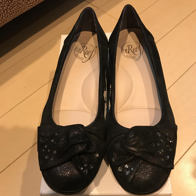 アンリーフ♡リボン♡パンプス レディースの靴/シューズ(バレエシューズ)の商品写真