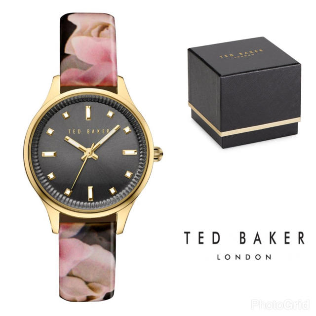 新品☆TED BAKER テッドベイカー 花柄 ゴールド ブラック