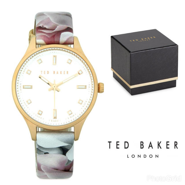 新品☆TED BAKER テッドベイカー 花柄 ゴールド 時計