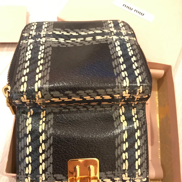 miumiu(ミュウミュウ)のミュウミュウ チェックお財布 レディースのファッション小物(財布)の商品写真