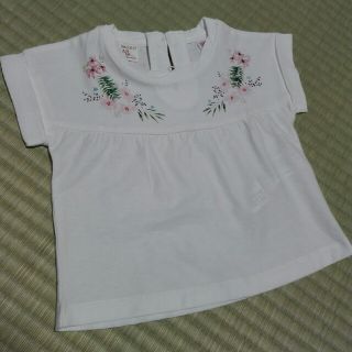 ザラキッズ(ZARA KIDS)の新品！ZARA BABY グリッタープリント入りトップス(Ｔシャツ)