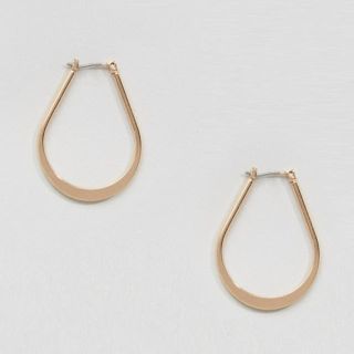 エイソス(asos)のasos フラットフープ ゴールドピアス(ピアス)