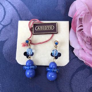 🎀新品 未使用 アビステ ピアス🎀 ABISTE ブルーピアス(ピアス)