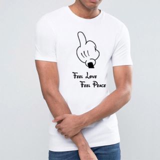 ロンハーマン(Ron Herman)のライズリヴァレンス リップハート feel love Tシャツ wht(Tシャツ/カットソー(半袖/袖なし))