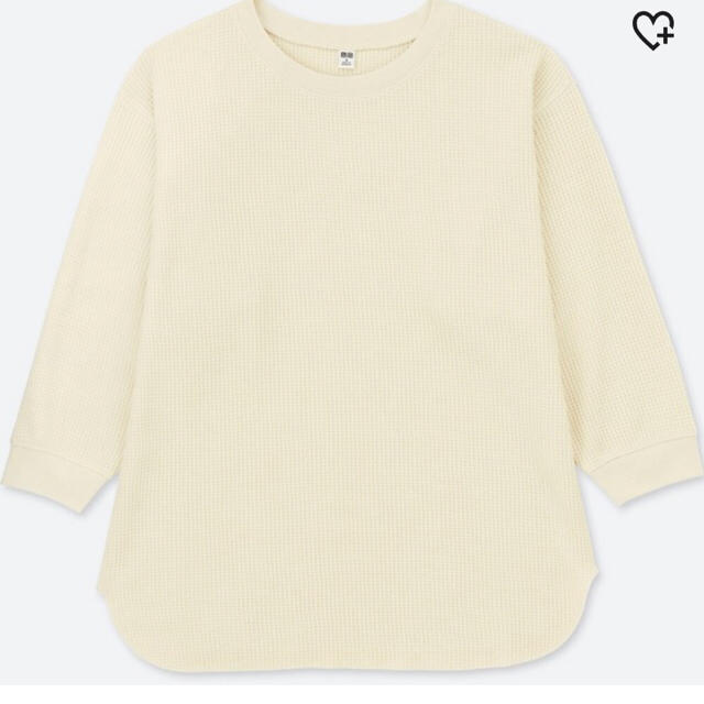 UNIQLO(ユニクロ)のユニクロ ワッフルクルーネックT レディースのトップス(Tシャツ(長袖/七分))の商品写真