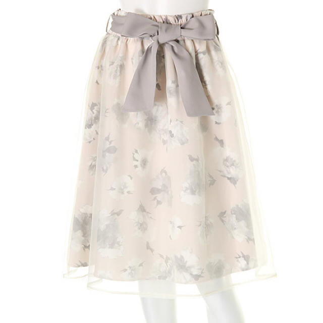 Fabulous Angela(ファビュラスアンジェラ)のファビュラスアンジェラ♡チュール重ね花柄スカート♡ピンク♡ レディースのスカート(ひざ丈スカート)の商品写真