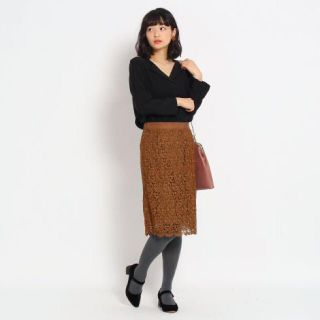 アナトリエ(anatelier)の新品☆アナトリエ☆レーススカート(ひざ丈スカート)