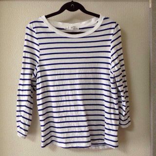 ザラ(ZARA)のZARA ボーダー7分袖Tシャツ(Tシャツ(長袖/七分))