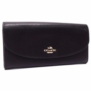 コーチ(COACH)のA280 【展示品】コーチ L字ファスナー レザー 長財布 黒 男女兼用(財布)