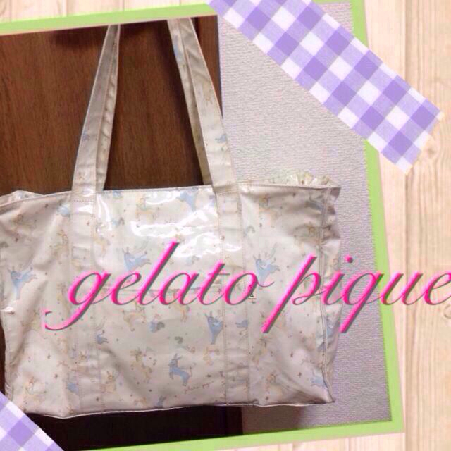 gelato pique(ジェラートピケ)の着画あり♡マザーバッグ♡旅行バッグに♡ キッズ/ベビー/マタニティのマタニティ(その他)の商品写真