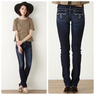 マウジー(moussy)のMOUSSY nylon fit straight slim♡ナイロンデニム25(デニム/ジーンズ)