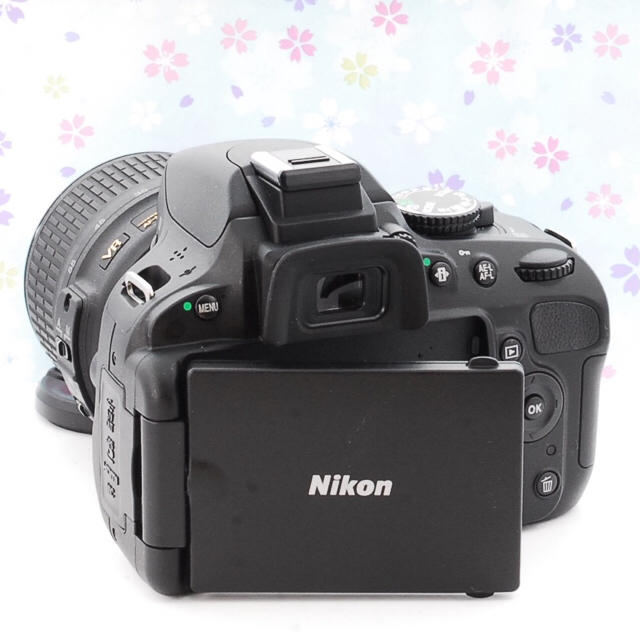 ☆Wi-Fiでスマホへ☆自撮り☆取扱説明書 Nikon D5100 レンズキット