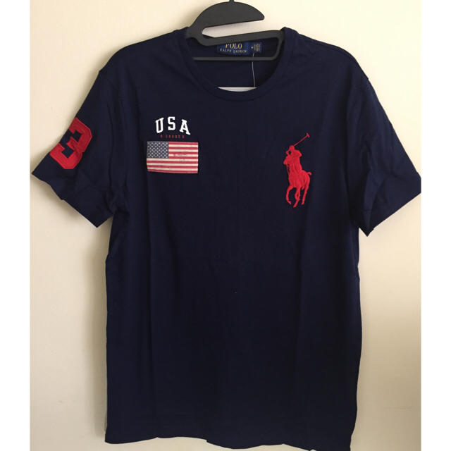 Ralph Lauren(ラルフローレン)の日本未入荷限定☆ラルフローレン メンズ Tシャツ USA国旗 M メンズのトップス(Tシャツ/カットソー(半袖/袖なし))の商品写真