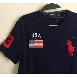 ラルフローレン(Ralph Lauren)の日本未入荷限定☆ラルフローレン メンズ Tシャツ USA国旗 M(Tシャツ/カットソー(半袖/袖なし))