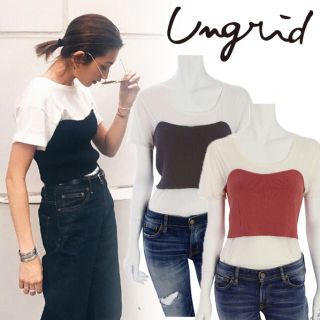 アングリッド(Ungrid)のUNGRID アングリッド ニットビスチェ ほぼ新品(ニット/セーター)