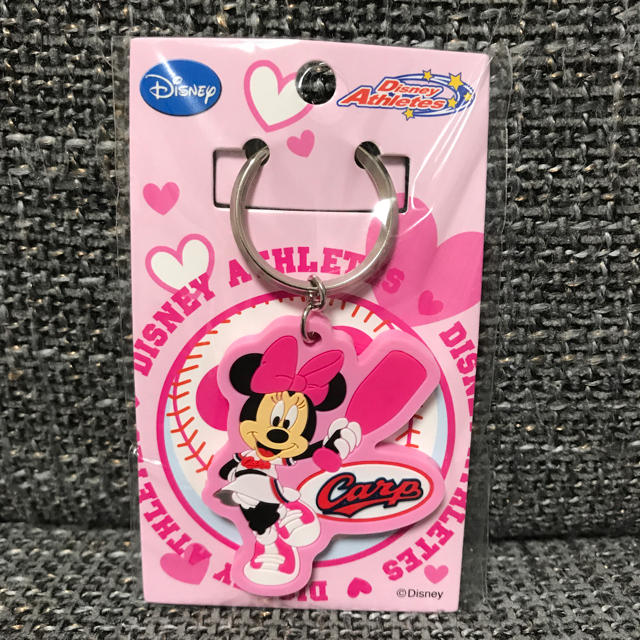 Disney(ディズニー)のカープ ディズニー ミニー ラバー ストラップ スポーツ/アウトドアの野球(応援グッズ)の商品写真