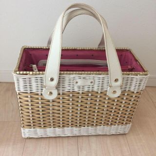 ケイトスペードニューヨーク(kate spade new york)の最終値下げ katespade カゴバッグ(かごバッグ/ストローバッグ)