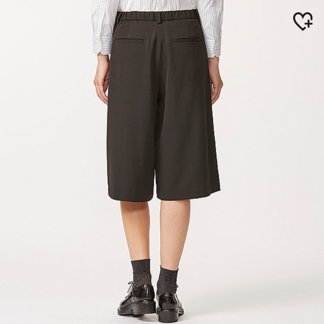 UNIQLO - ユニクロ ガウチョパンツ(黒)の通販 by おそば's shop