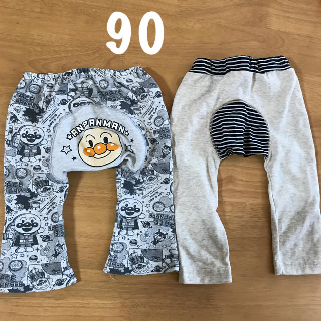 BANDAI(バンダイ)のアンパンマン他モンキーパンツ2枚セット90 キッズ/ベビー/マタニティのキッズ服男の子用(90cm~)(パンツ/スパッツ)の商品写真