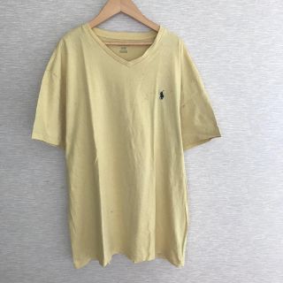 ポロラルフローレン(POLO RALPH LAUREN)のUSA古着 VネックTシャツ【L】ラルフローレン(Tシャツ/カットソー(半袖/袖なし))