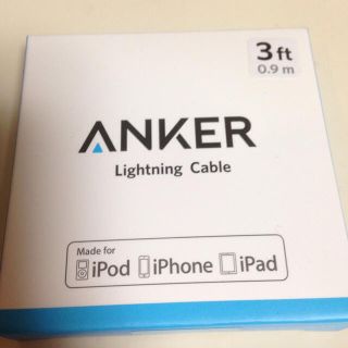 マッキー様★新品ANKERプレミアムライトニングケーブルApple認証0.9m(その他)