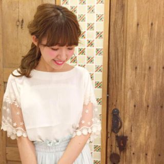 フラワー(flower)のeternal lace top(シャツ/ブラウス(半袖/袖なし))