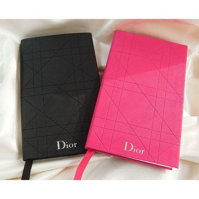 Christian Dior(クリスチャンディオール)の★本物正規クリスチャンディオール　非売品正規ノベルティ　手帳　無地　2冊 インテリア/住まい/日用品の文房具(ノート/メモ帳/ふせん)の商品写真