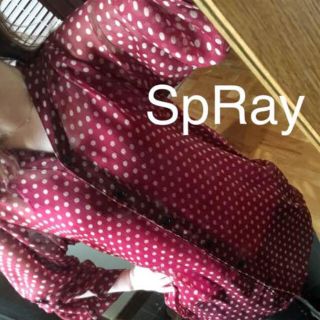 スプレイ(SpRay)のSpRay♡ドット柄 ブラウス(シャツ/ブラウス(長袖/七分))