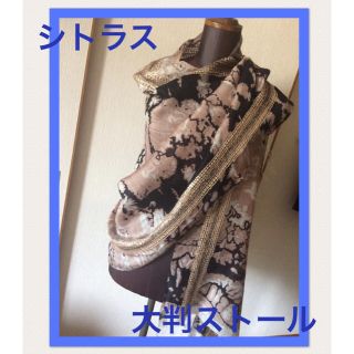 ファリエロサルティ(Faliero Sarti)のお値下げ 美品 シトラス  ストール(ストール/パシュミナ)