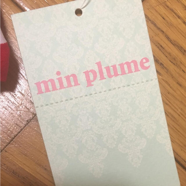 min plume(ミンプリュム)のmin plume ワンピース 赤 ドット レディースのワンピース(ミニワンピース)の商品写真