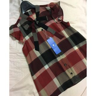 バーバリー(BURBERRY)の新品クレストブリッジブルーレーベル ブラウス(シャツ/ブラウス(半袖/袖なし))