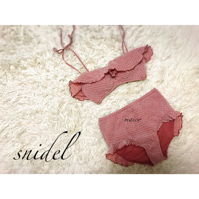SNIDEL(スナイデル)のsnidel☆新品ギンガムチェックビキニ レディースの水着/浴衣(水着)の商品写真
