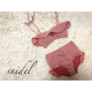 スナイデル(SNIDEL)のsnidel☆新品ギンガムチェックビキニ(水着)