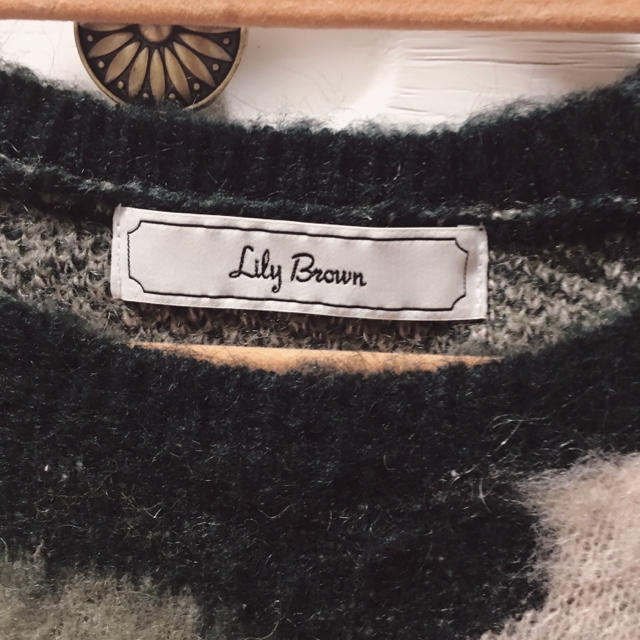 Lily Brown(リリーブラウン)のカモフラ柄ニット♡美品 レディースのトップス(ニット/セーター)の商品写真