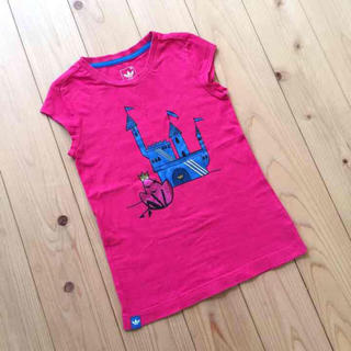 アディダス(adidas)のアディダスオリジナルス 女の子 Tシャツ ピンク ラメ 130(Tシャツ/カットソー)