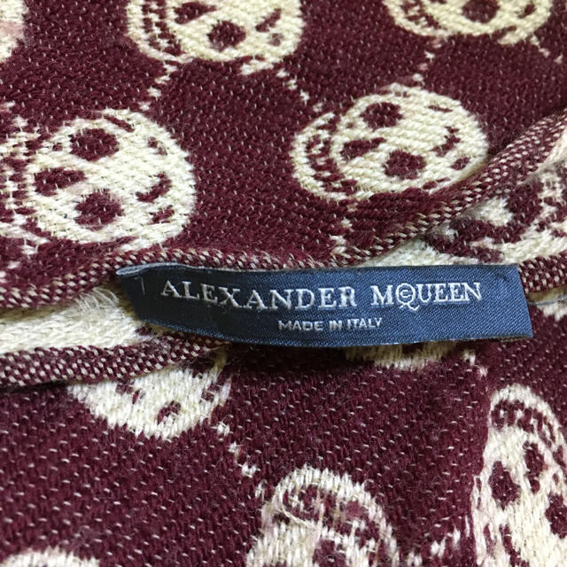 Alexander McQueen(アレキサンダーマックイーン)のAlexander McQueen アレキサンダーマックイーン スカル マフラー メンズのファッション小物(マフラー)の商品写真