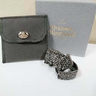 ヴィヴィアンウエストウッド(Vivienne Westwood)のヴィヴィアンウェストウッド アーマーリング ディアマンテ 黒(リング(指輪))