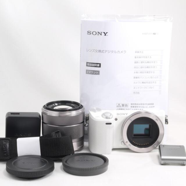 INNER PRESS(インナープレス)の★WiFi &自撮り Sony ソニー NEX-5R ホワイト レンズキット スマホ/家電/カメラのカメラ(ミラーレス一眼)の商品写真