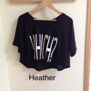 ヘザー(heather)のHeather♡ショートTシャツ(Tシャツ(半袖/袖なし))