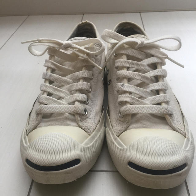 CONVERSE(コンバース)のconverse コンバース ジャック パーセル ホワイト 白 24cm レディースの靴/シューズ(スニーカー)の商品写真