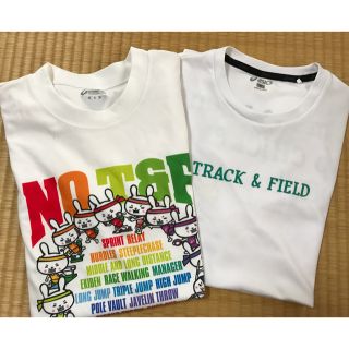 アシックス(asics)のTシャツ 2枚セットＴ＆Ｆ 陸上(Tシャツ(半袖/袖なし))