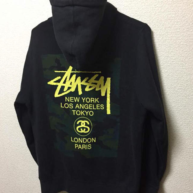 STUSSY - ステューシー stussy 黒 パーカー プルオーバー の通販 by 古着屋かねきち ｜ステューシーならラクマ