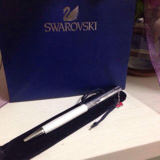 スワロフスキー(SWAROVSKI)のスワロスキー白ボールペン(その他)