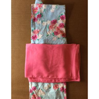 SALE❣️浴衣2点セット 水色 110センチ(甚平/浴衣)