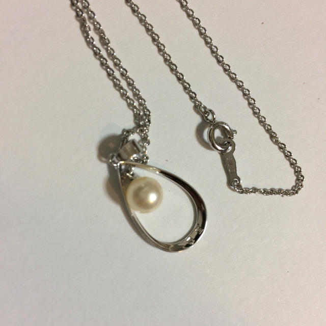 MIKIMOTO(ミキモト)の●正規品●極美品MIKIMOTO パールネックレス スターリングシルバー レディースのアクセサリー(ネックレス)の商品写真