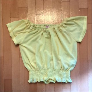 ハニーズ(HONEYS)の美品 honeys イエロー オフショル おまけ付き(カットソー(半袖/袖なし))