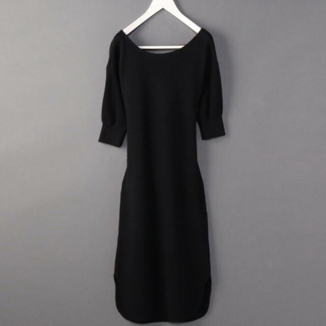 BEAUTY&YOUTH UNITED ARROWS(ビューティアンドユースユナイテッドアローズ)の6(ROKU)＞THERMAL BACK TWIST ONE PIECE レディースのワンピース(ひざ丈ワンピース)の商品写真